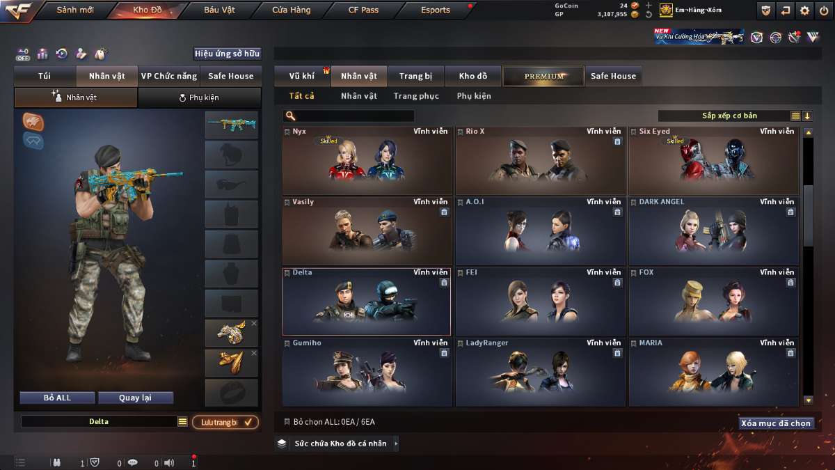 shop acc cf uy tin gia re